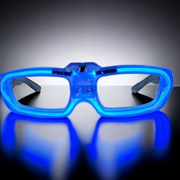 SALE LED Eyewear Set of 2 Light up Rave Tech Party Blue and Green - Picture 3 of 8